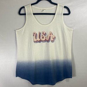 Maurices USA ombré dip dye tank top